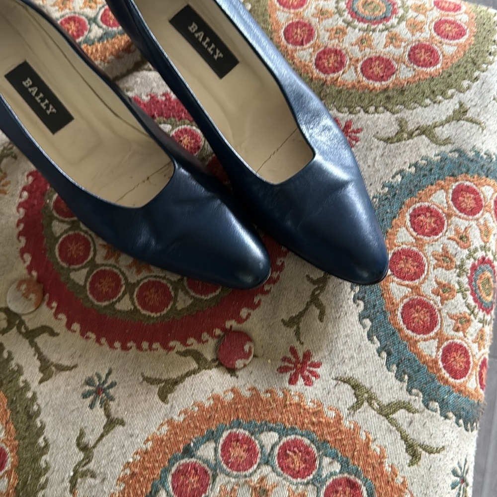 Bally Blue Leather Heels - Picture 4 of 8